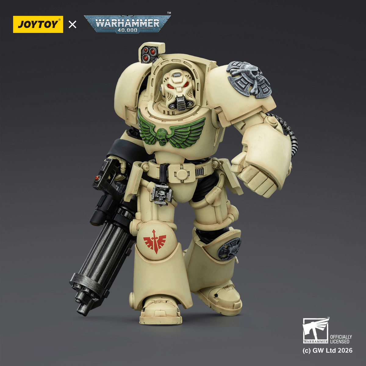 Dark Angels Deathwing Terminator 3 with Power Fist and Assault Cannon | 6927054403141
