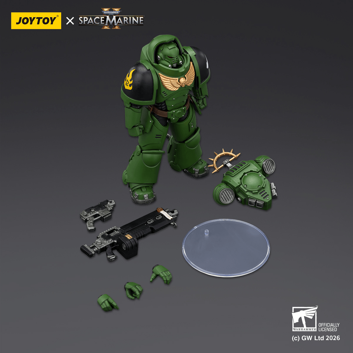 Game Edition Salamanders Heavy Intercessor with Heavy Bolt Rifle and Bolt Pistol | 6927054403677