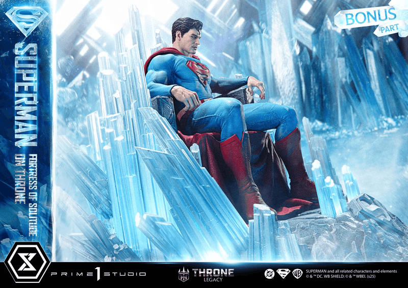 Prime 1 Studio Throne Legacy Superman (Comics) Superman Fortress of Solitude on Throne (Design by Gabriele Dell'Otto) Ultimate Bonus Version | 4582647122162