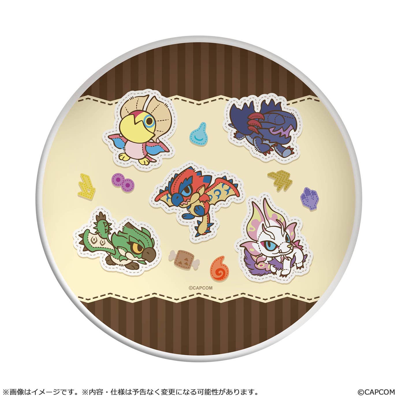CAPCOM MONSTER HUNTER CHIBI STYLE Melamine Plate: Key Art | 4976219133951