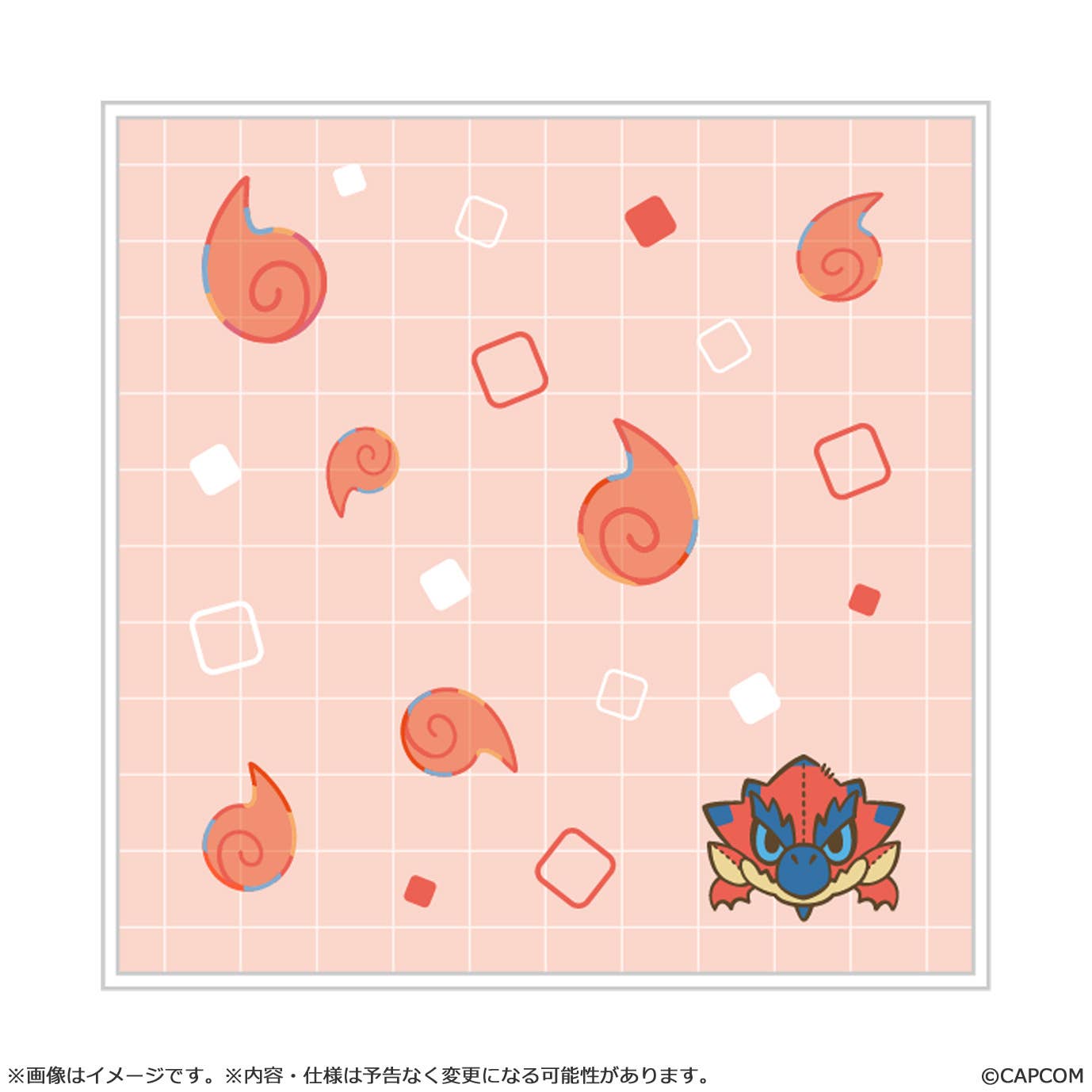CAPCOM MONSTER HUNTER CHIBI STYLE Hand Towel: Rathalos | 4976219133975