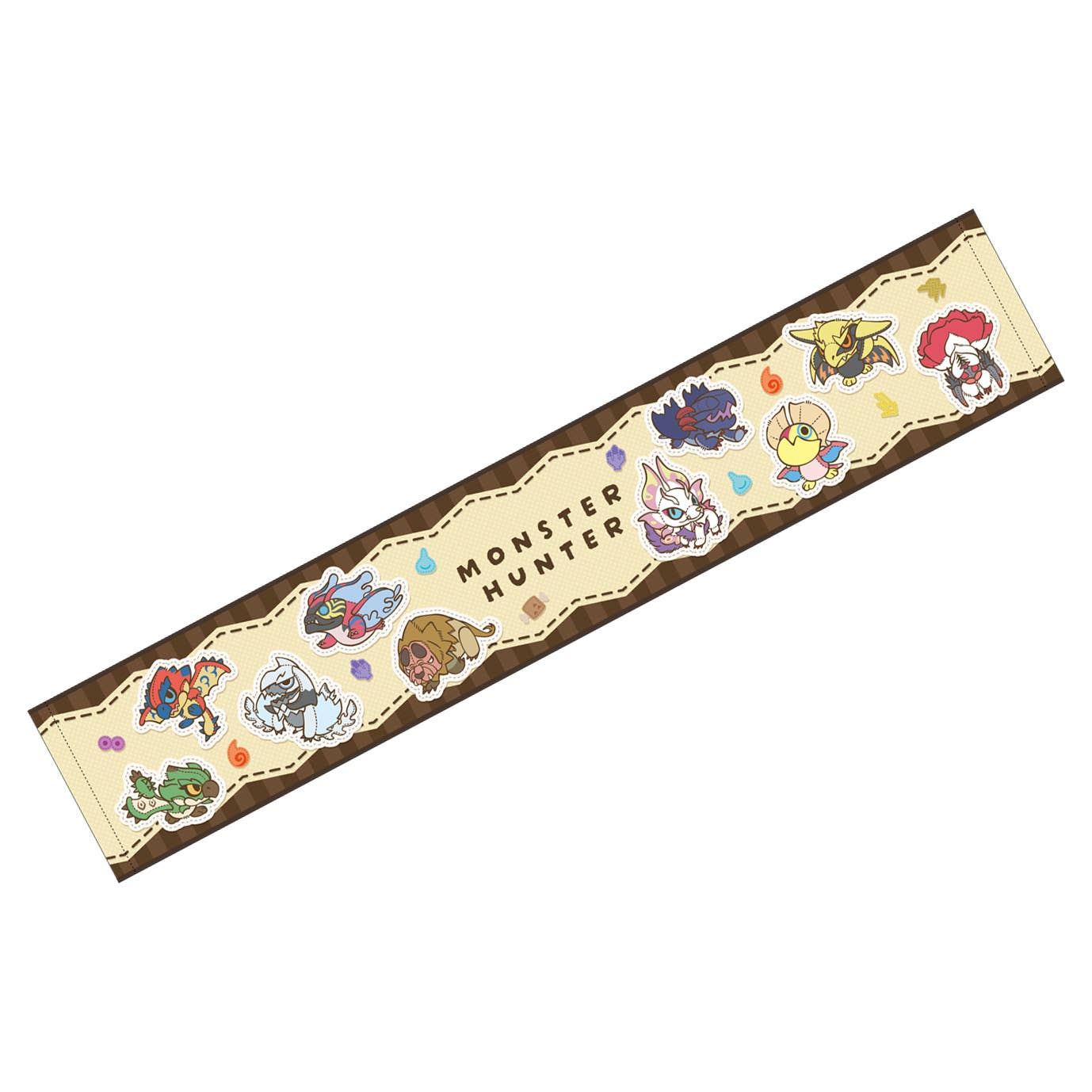 CAPCOM MONSTER HUNTER CHIBI STYLE Muffler Towel: Key Art | 4976219134132
