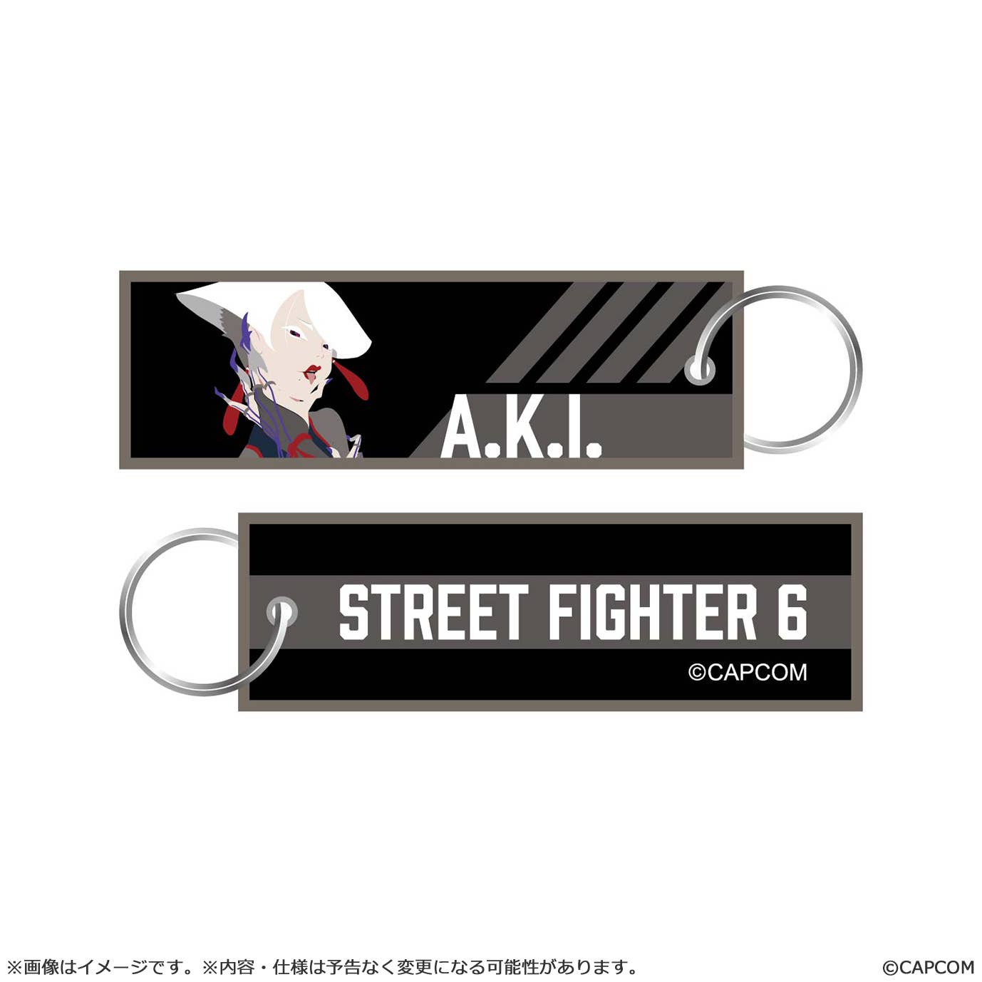 CAPCOM Street Fighter 6 Flight Tag Keychain A.K.I. | 4976219134835