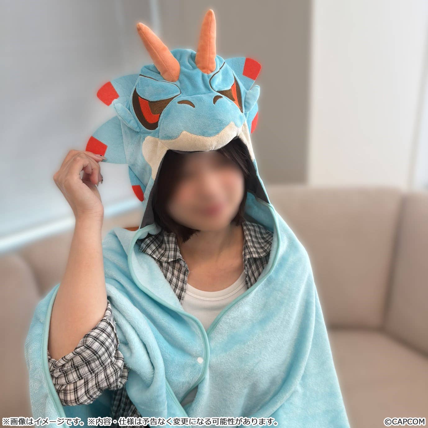 MONSTER HUNTER CHIBI STYLE Fluffy Poncho: Lagiacrus | 4976219136365