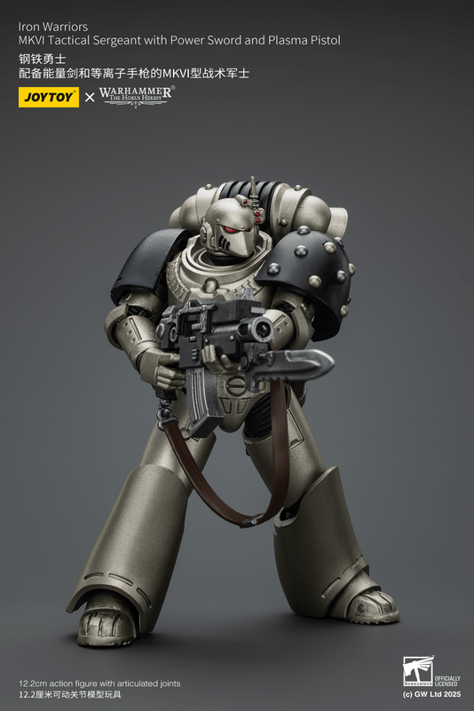 JOYTOY Iron Warriors MKVI Tactical Sergeant with Power Sword and Plasma Pistol