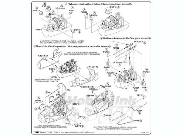 CMK 1/32 P-39D Airacobra Armament Set for CMK Kits | 8595593106113