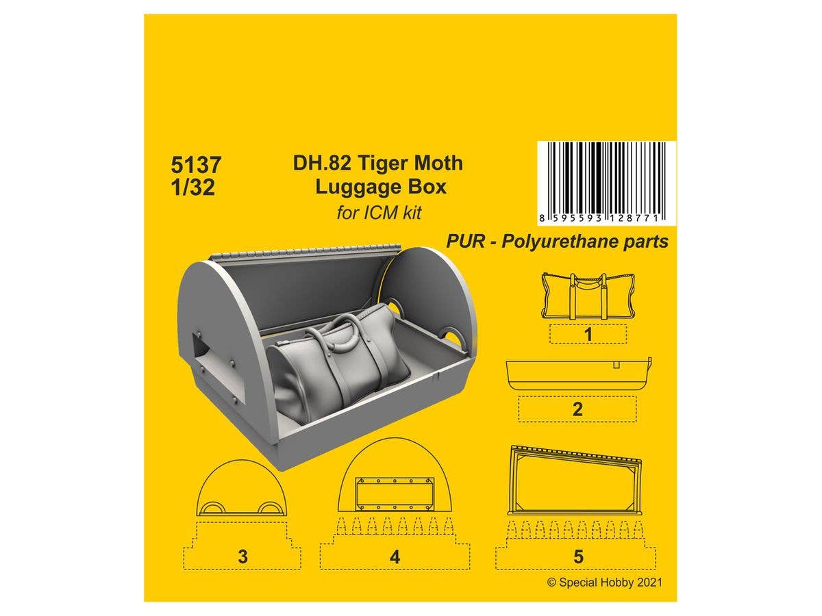 CMK 1/32 DH.82 Tiger Moth Luggage Box (ICM kit) | 8595593128771