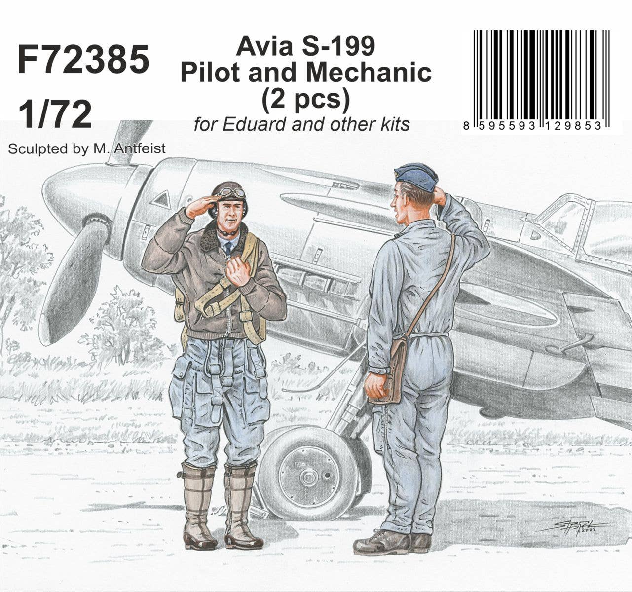 CMK 1/72 Avia S-199 Pilot And Mechanic For Eduard And Other Kits | 8595593129853