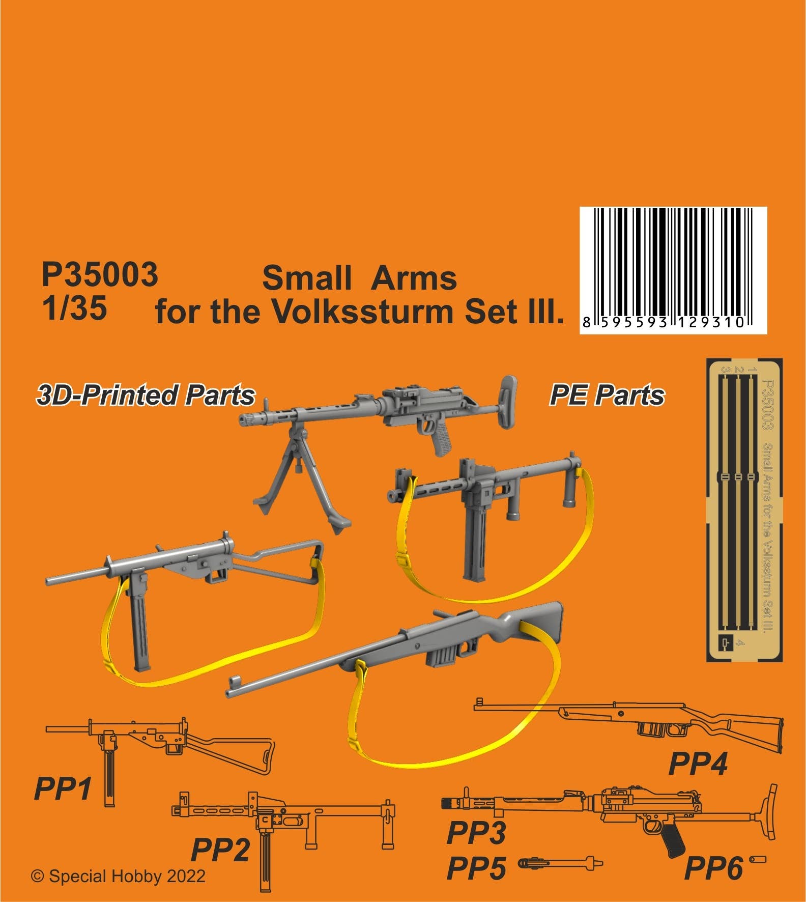CMK 1/35 Small Arms for the Volkssturm Set III. | 8595593129310