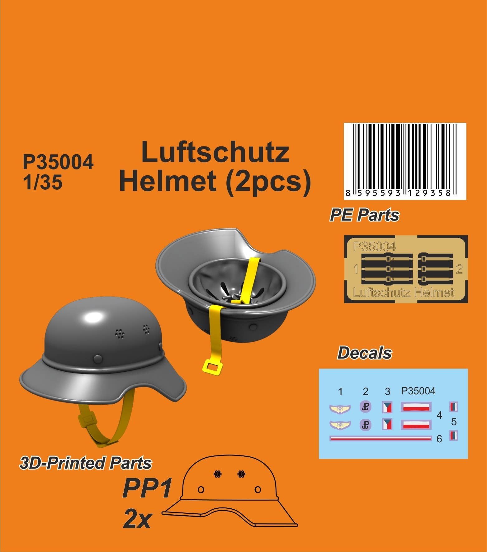 CMK 1/35 Luftschutz Helmet (2pcs) | 8595593129358