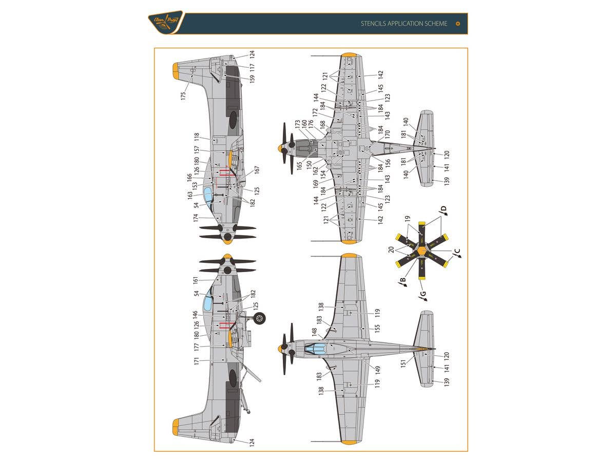 Clear Prop 1/48 XA2D-1 Skyshark, Advanced kit | 4589913368965