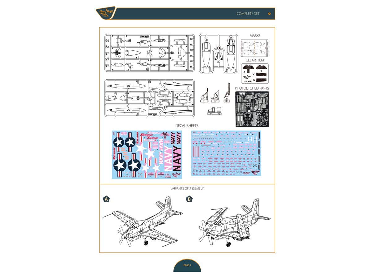 Clear Prop 1/48 XA2D-1 Skyshark, Advanced kit | 4589913368965