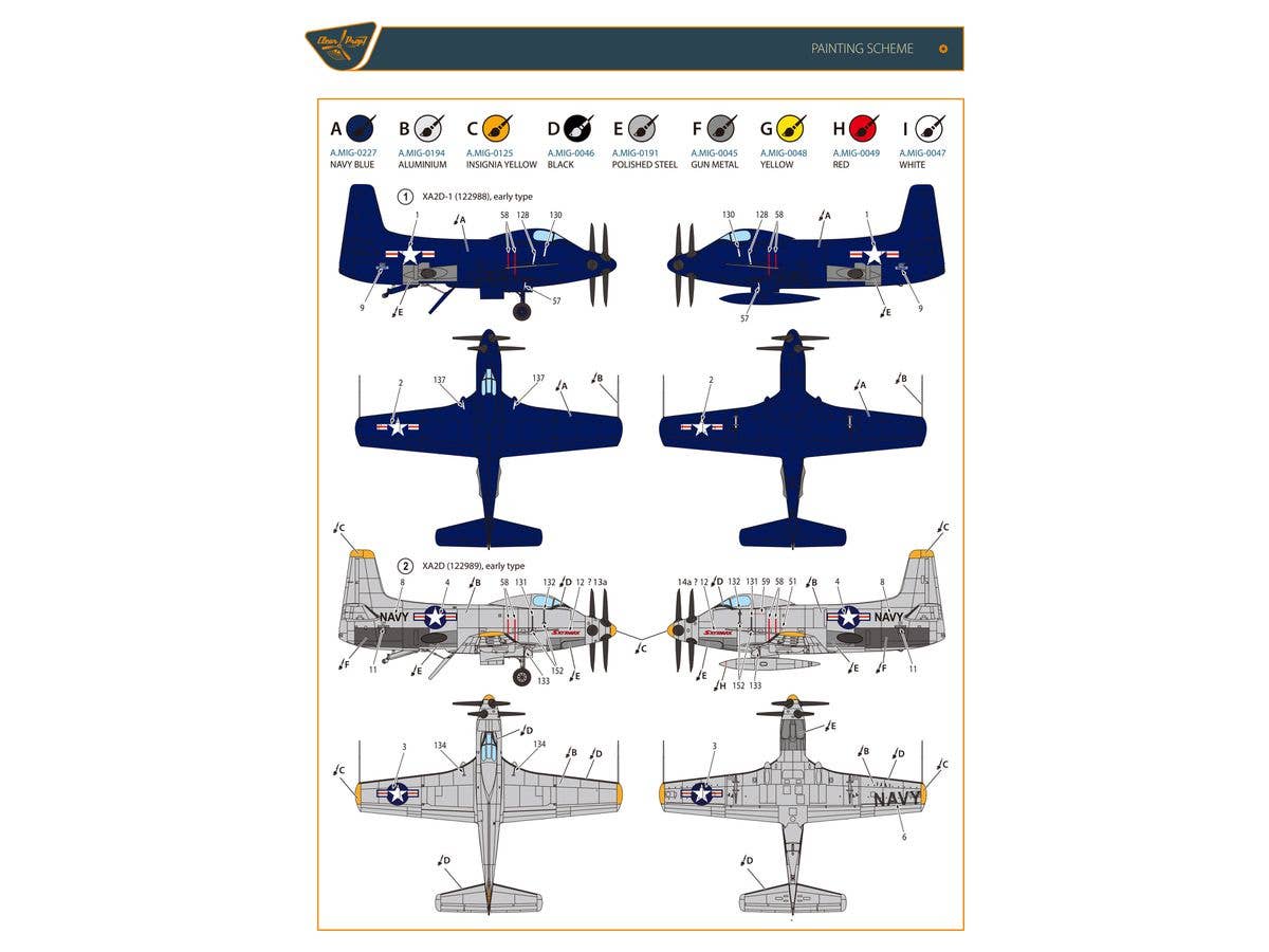 Clear Prop 1/48 XA2D-1 Skyshark, Advanced kit | 4589913368965