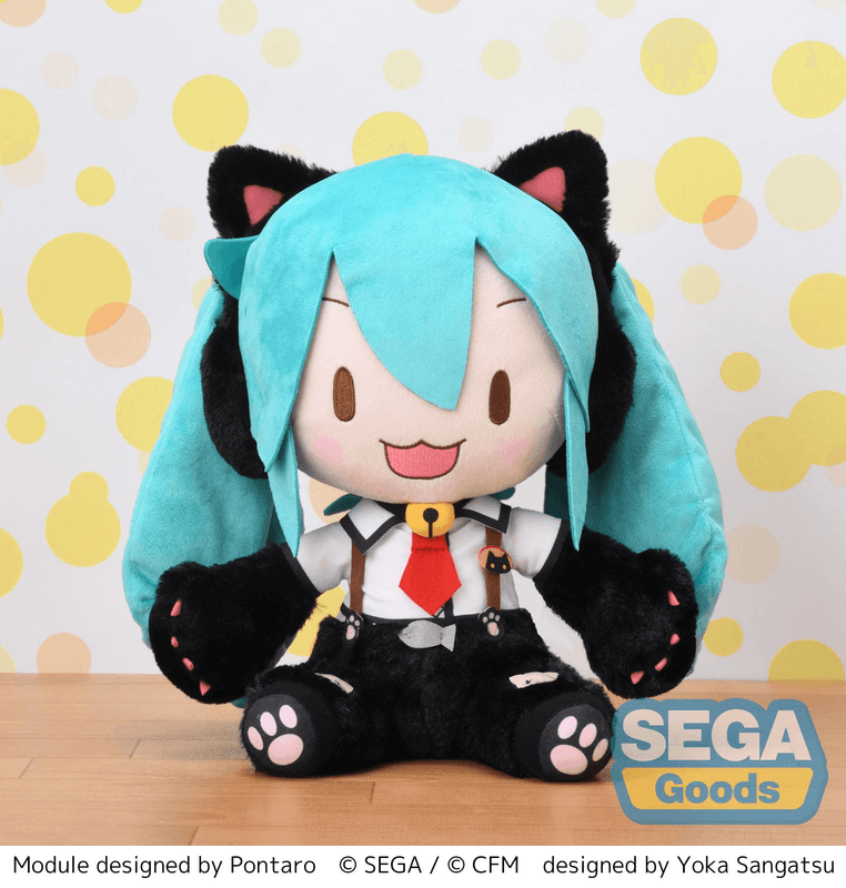 SEGA fuwa petit Hatsune Miku: Project DIVA Arcade Future Tone LL Plush Hatsune Miku - Kitty Cat | 4582733458311
