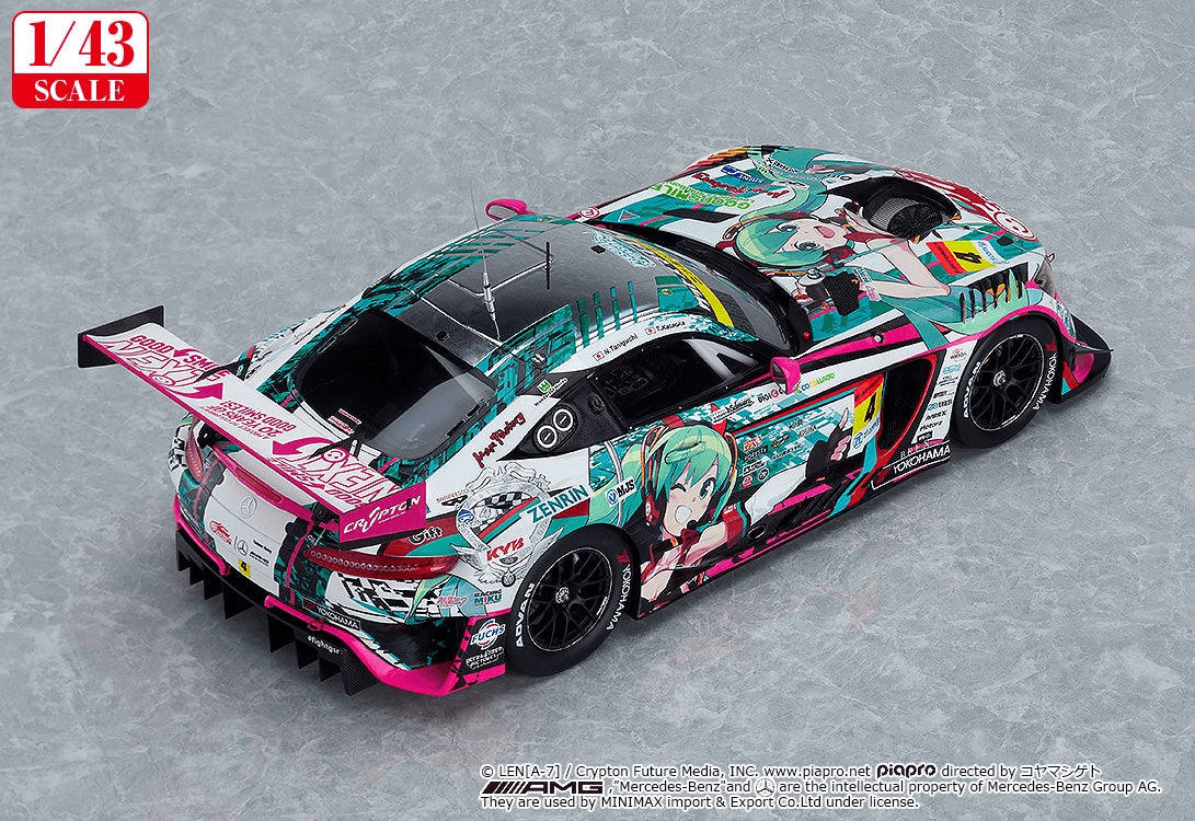 (Rerelease) 1/43rd Scale Good Smile Hatsune Miku AMG 2020 SUPER GT Okayama Test Ver.