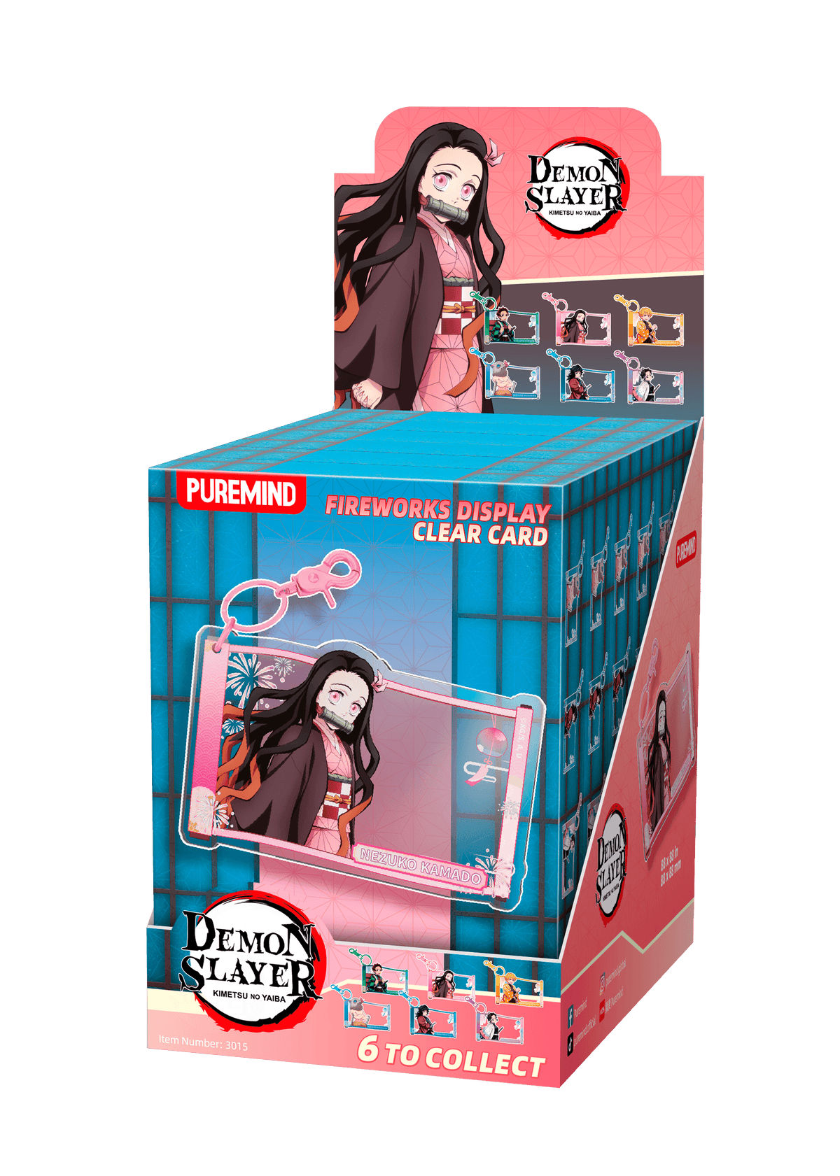 Demon Slayer - Fireworks display Clear Card (Box of 6)