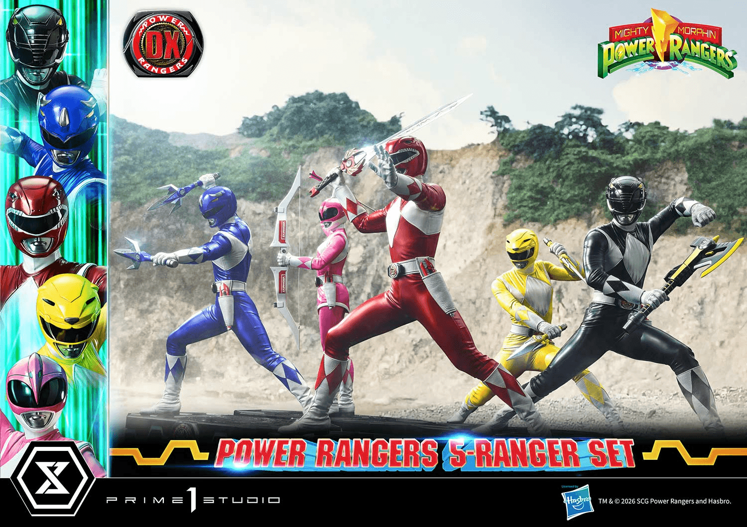 Premium Masterline Mighty Morphin Power Rangers Power Rangers 5-Ranger Set Deluxe Version
