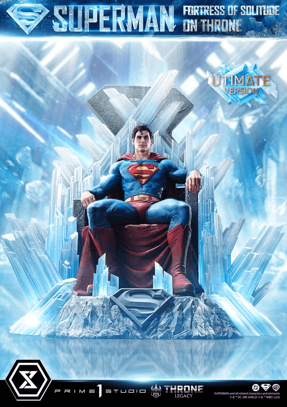 Prime 1 Studio Throne Legacy Superman (Comics) Superman Fortress of Solitude on Throne (Design by Gabriele Dell'Otto) Ultimate Version | 4582647122155