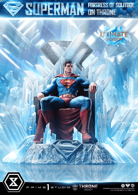 Prime 1 Studio Throne Legacy Superman (Comics) Superman Fortress of Solitude on Throne (Design by Gabriele Dell'Otto) Ultimate Bonus Version | 4582647122162