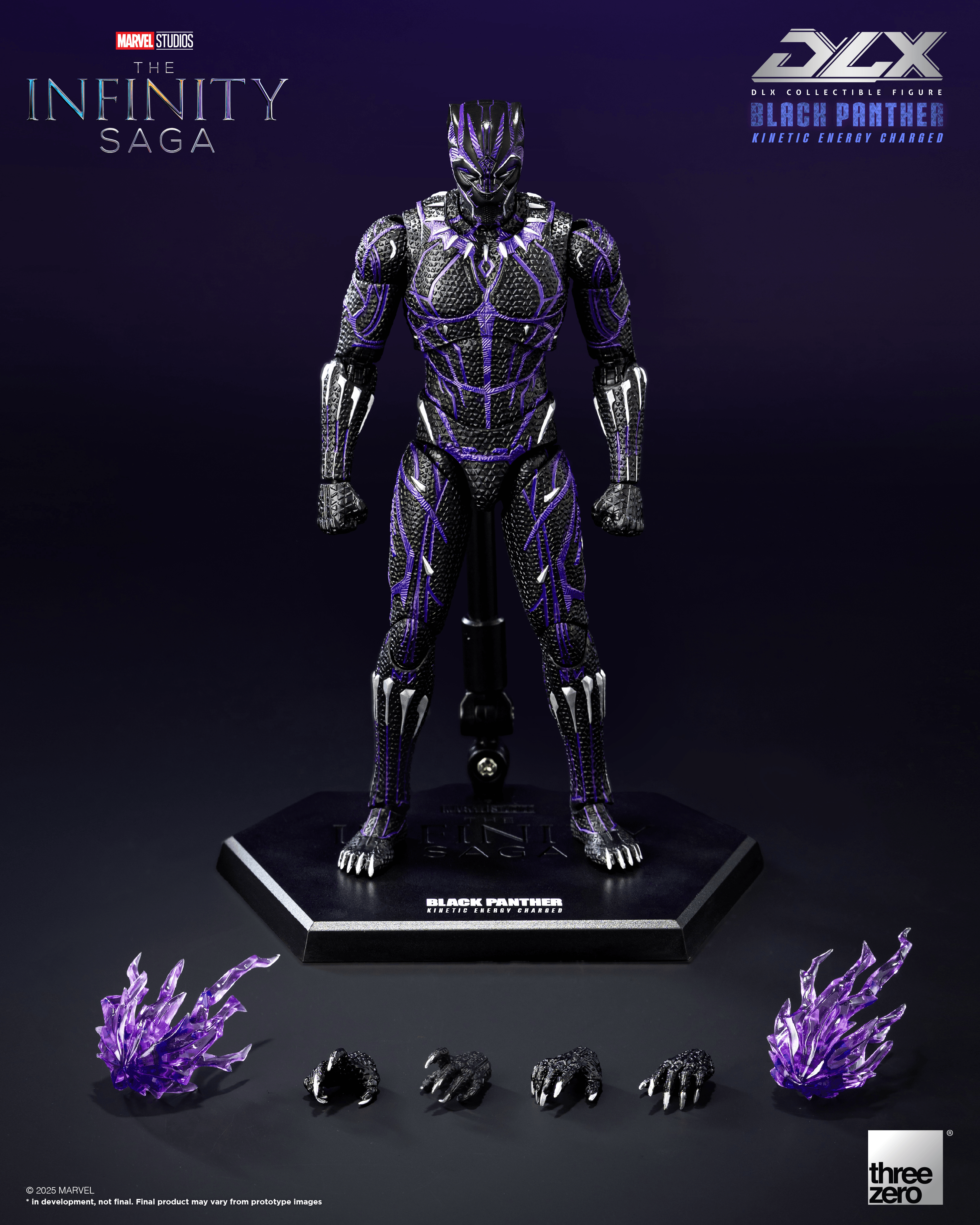 Marvel Studios: The Infinity Saga- DLX Black Panther (Kinetic Energy Charged) | 4895250819429
