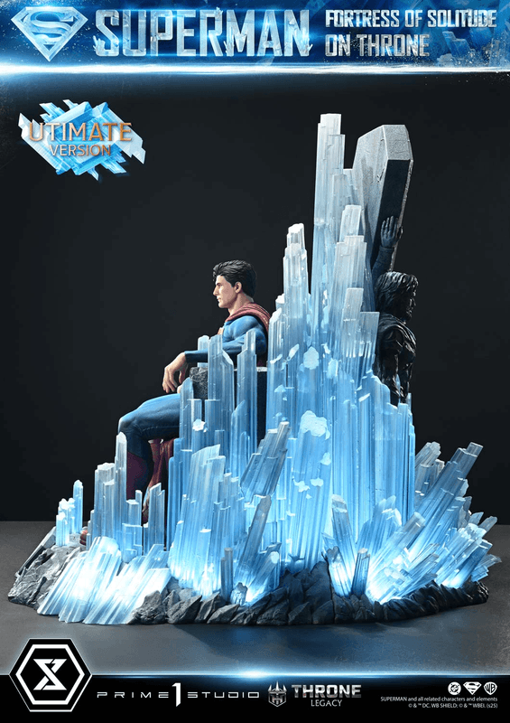 Prime 1 Studio Throne Legacy Superman (Comics) Superman Fortress of Solitude on Throne (Design by Gabriele Dell'Otto) Ultimate Bonus Version | 4582647122162