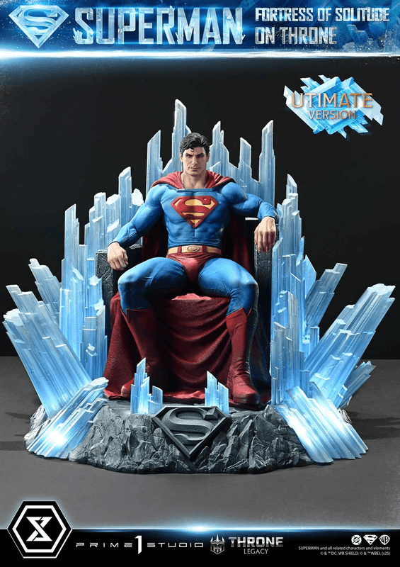 Prime 1 Studio Throne Legacy Superman (Comics) Superman Fortress of Solitude on Throne (Design by Gabriele Dell'Otto) Ultimate Bonus Version | 4582647122162