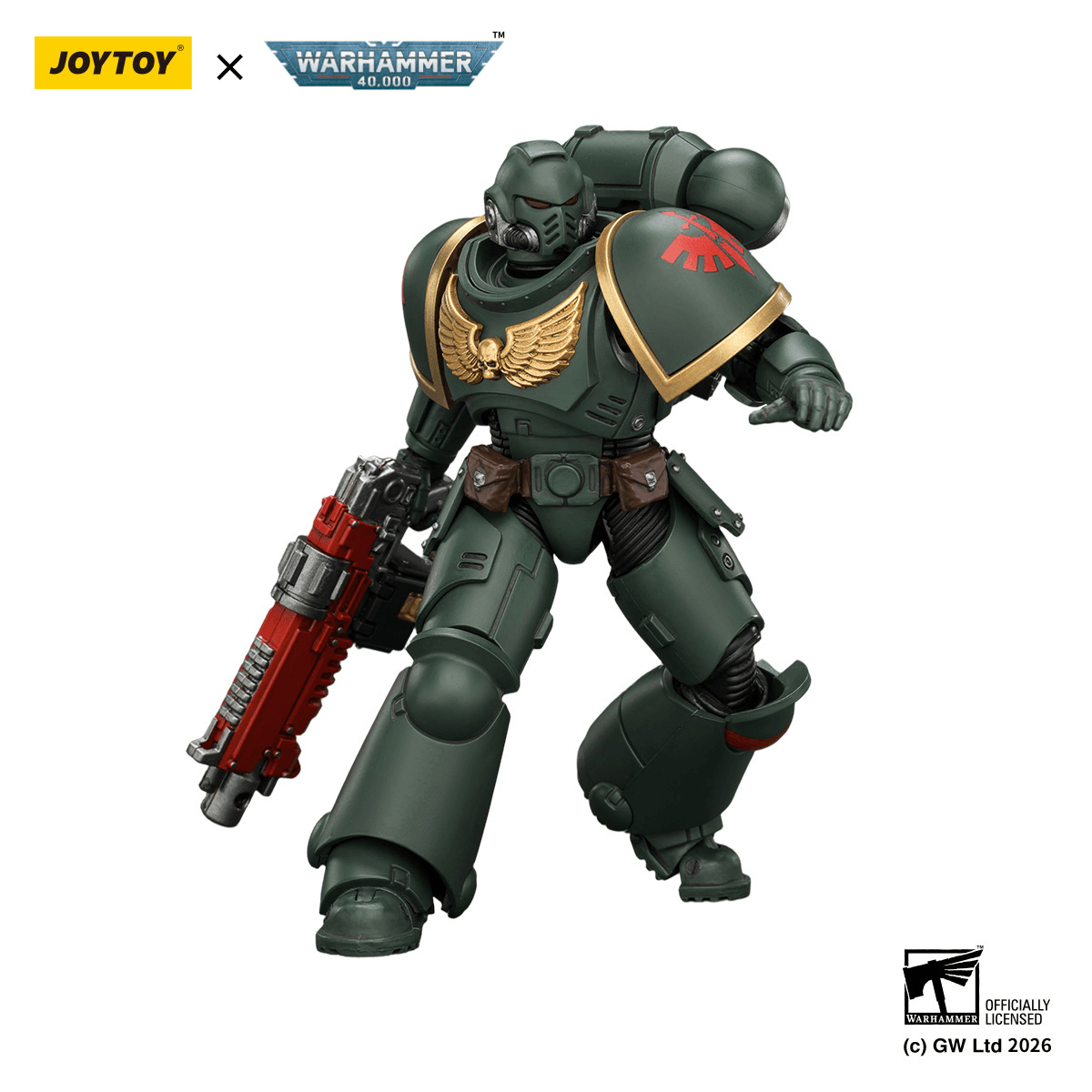 Dark Angels Intercessor with Bolt Rifle, Bolt Pistol and Chainsword | 6927054403868