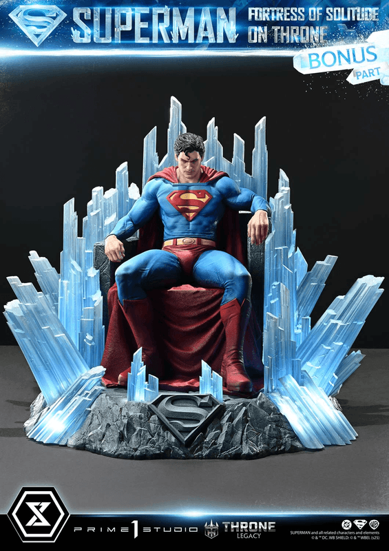 Prime 1 Studio Throne Legacy Superman (Comics) Superman Fortress of Solitude on Throne (Design by Gabriele Dell'Otto) Ultimate Bonus Version | 4582647122162