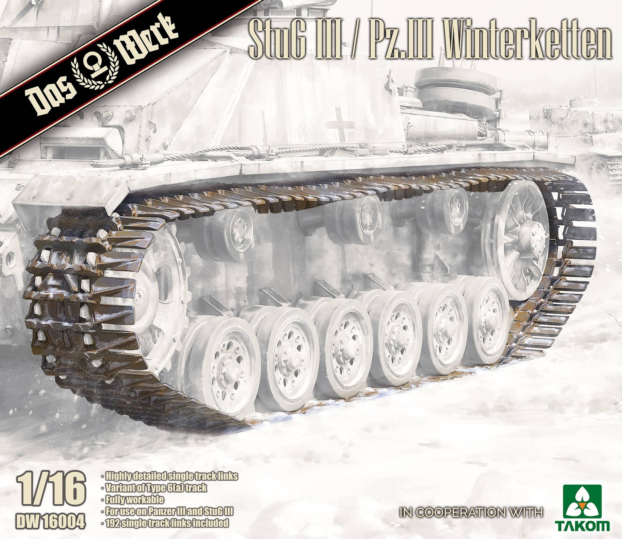 Das Werk 1/16 Pz.III / StuG III Winterketten Set, Winter Tracks | 4260191520527