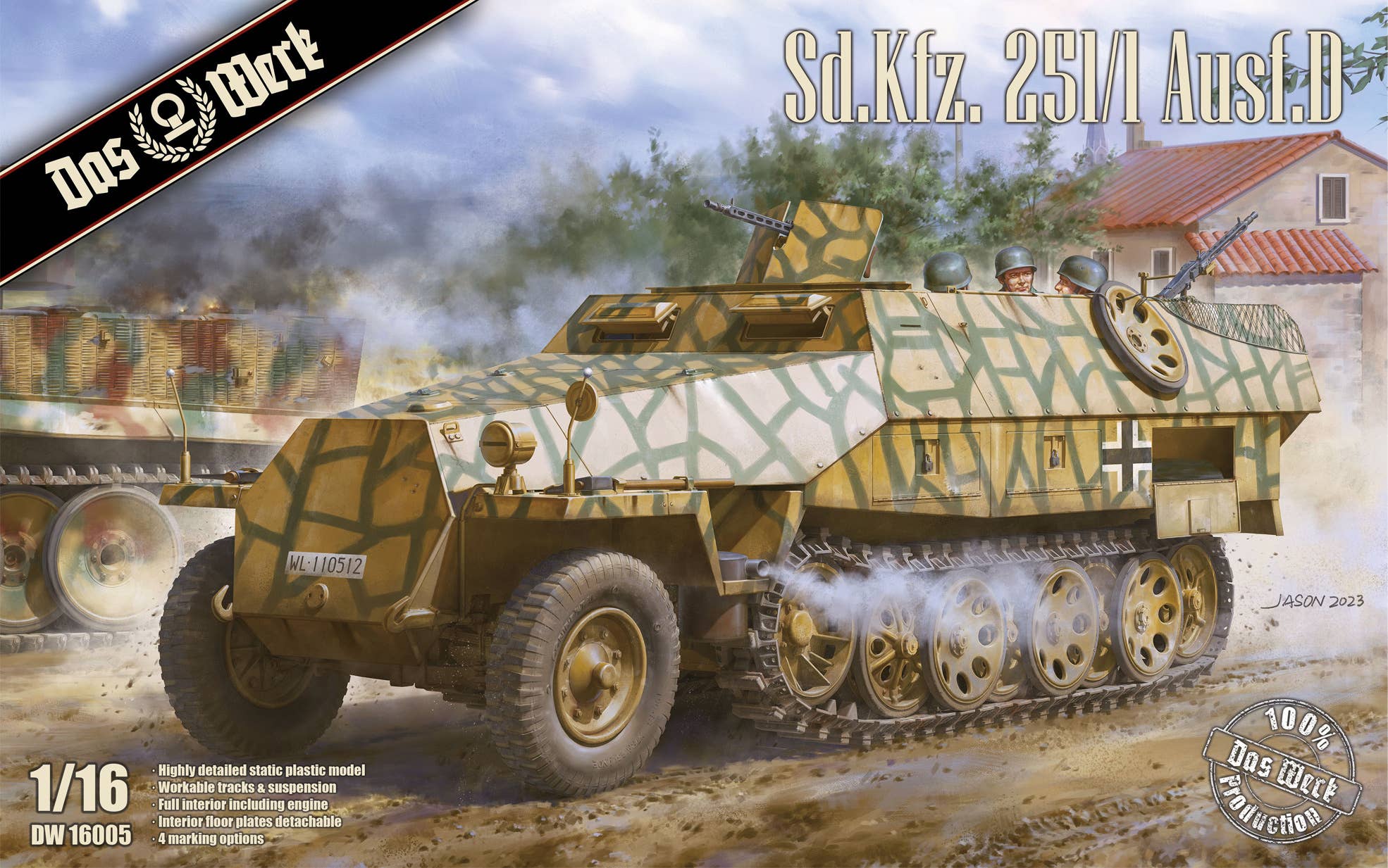 Das Werk 1/16 Sd.Kfz.251/1 Ausf.D, Tank (100% New Molds) | 4260191520510