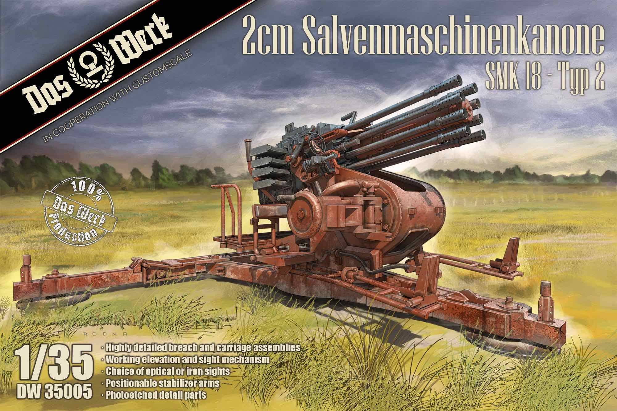 Das Werk 1/35 2cm Salvenmaschinenkanone SMK 18 Typ-2 | 4260191520954