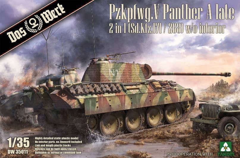 Das Werk 1/35 Panther Ausf.A late (2 in 1) | 4260191520893