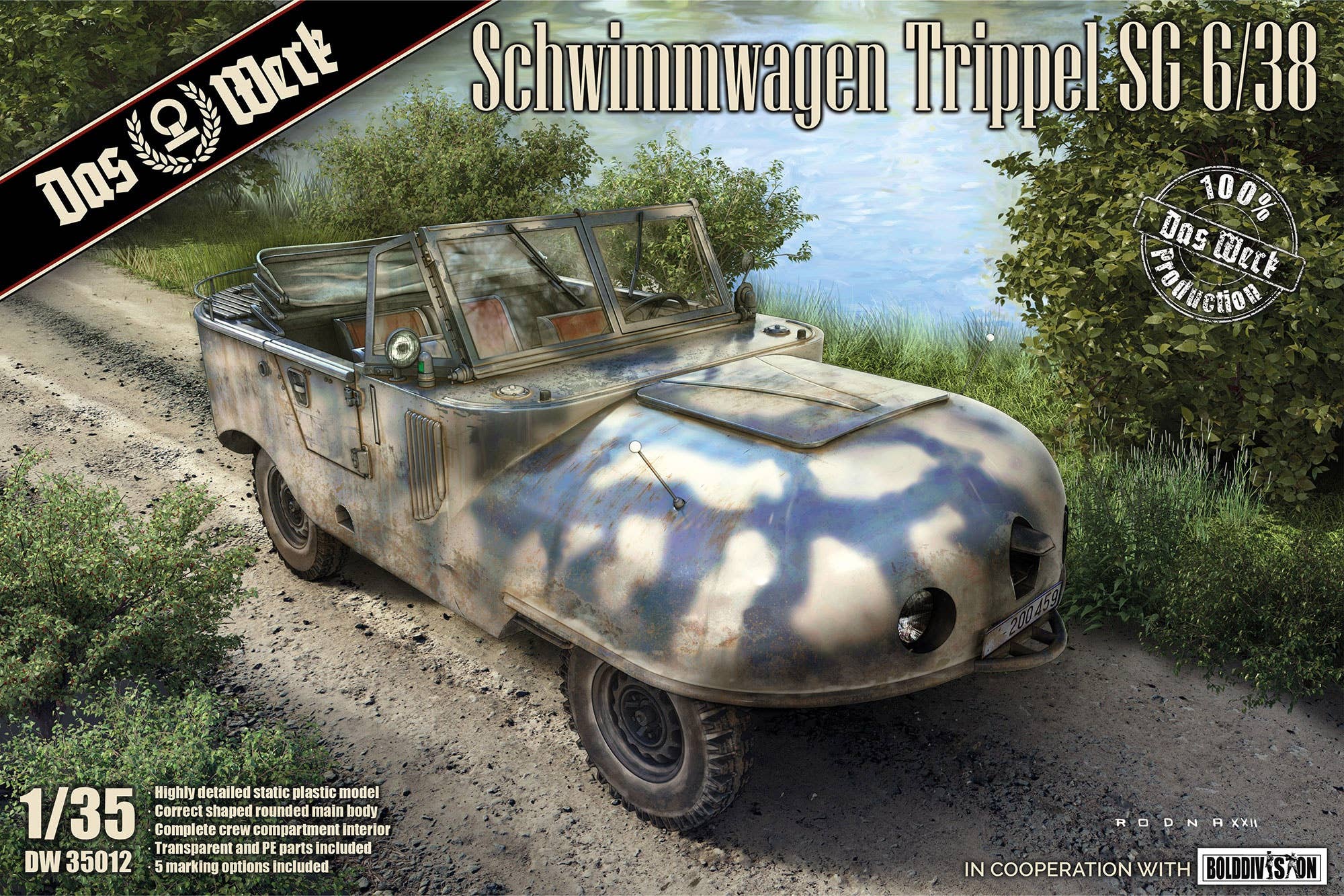Das Werk 1/35 Schwimmwagen Trippel SG 6/38, Vehical | 4260191520886