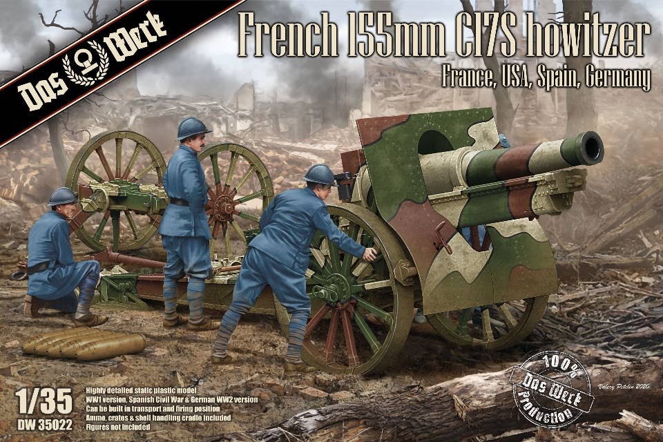 Das Werk 1/35 French Schneider 155mm C17S howitzer | 4260191520787