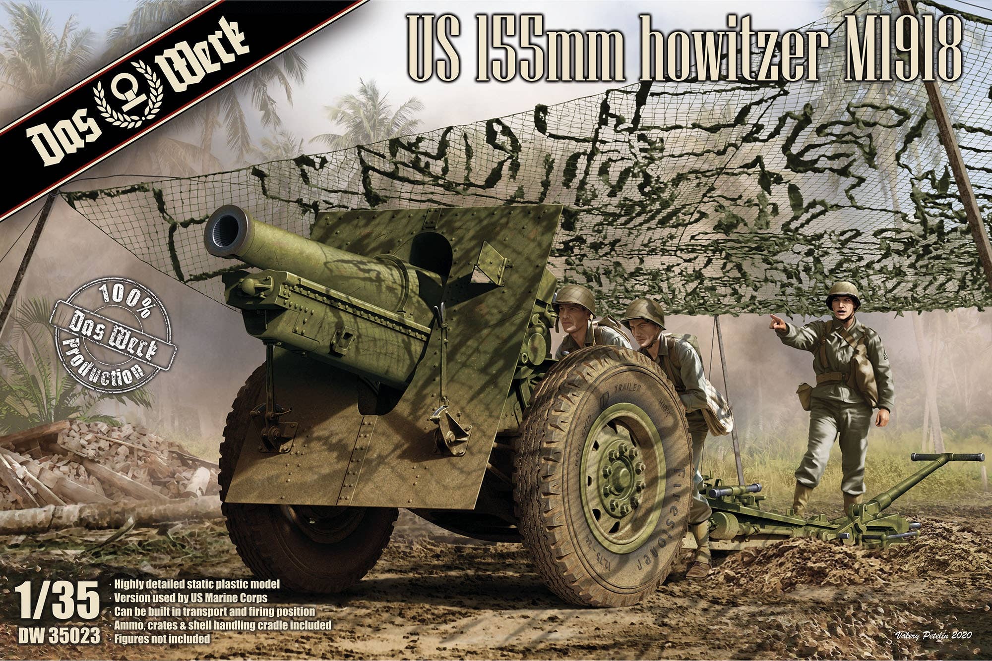 Das Werk 1/35 US 155mm Howitzer M1918 | 4260191520770