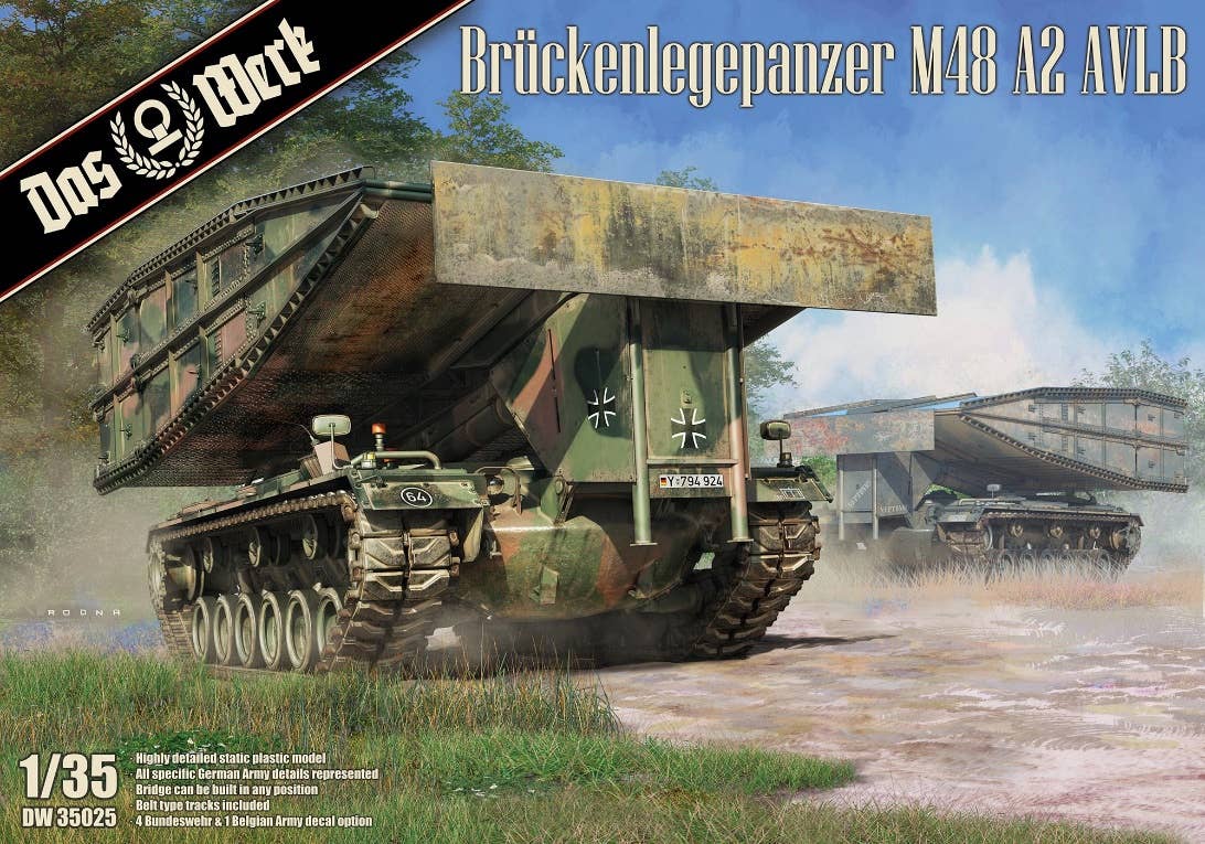 Das Werk 1/35 Bruckenlegepanzer M48 A2 AVLB | 4260191520756