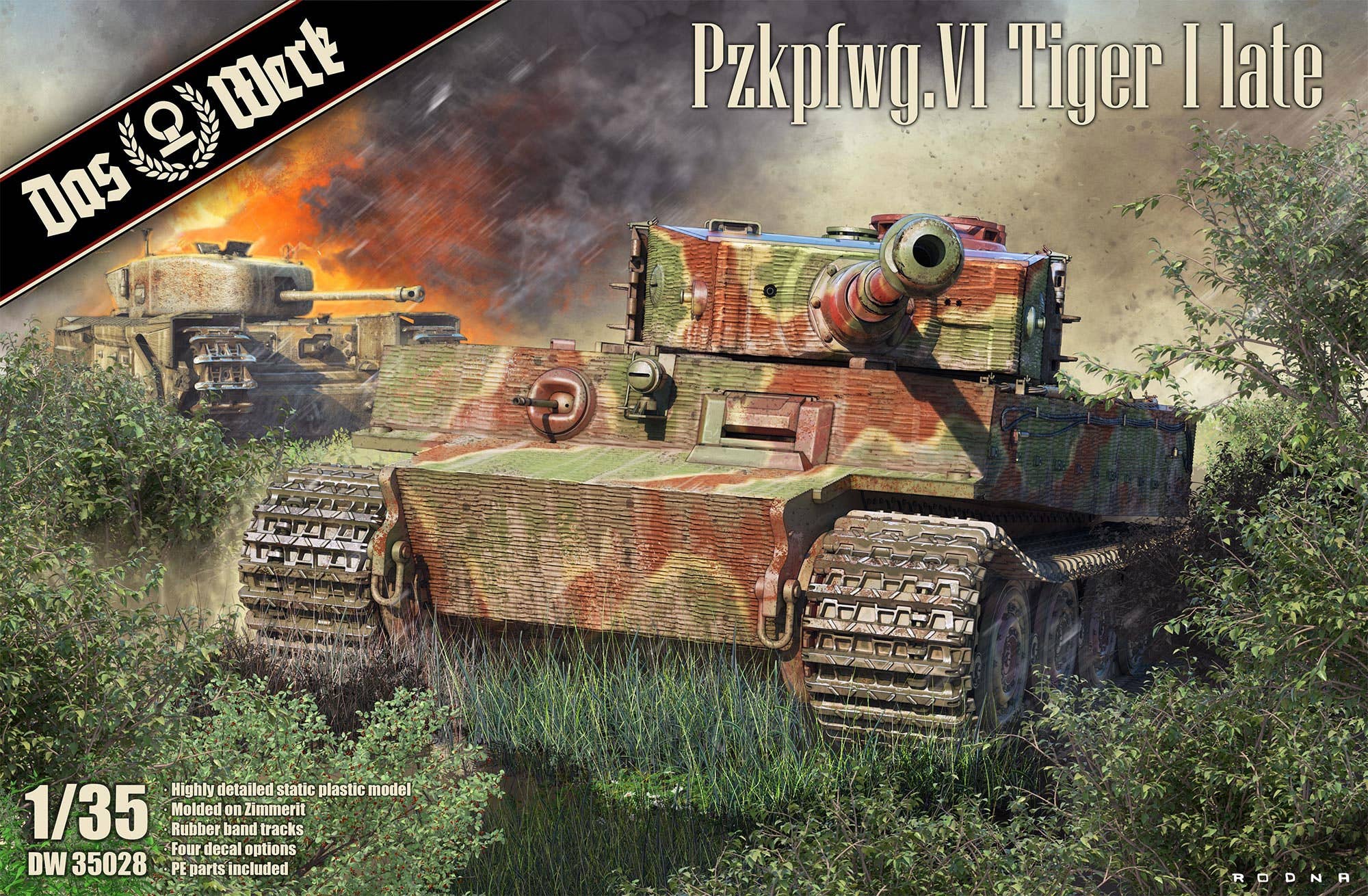Das Werk 1/35 PzKpfwg.VI Tiger I late (Sd.Kfz.181) | 4260191520725