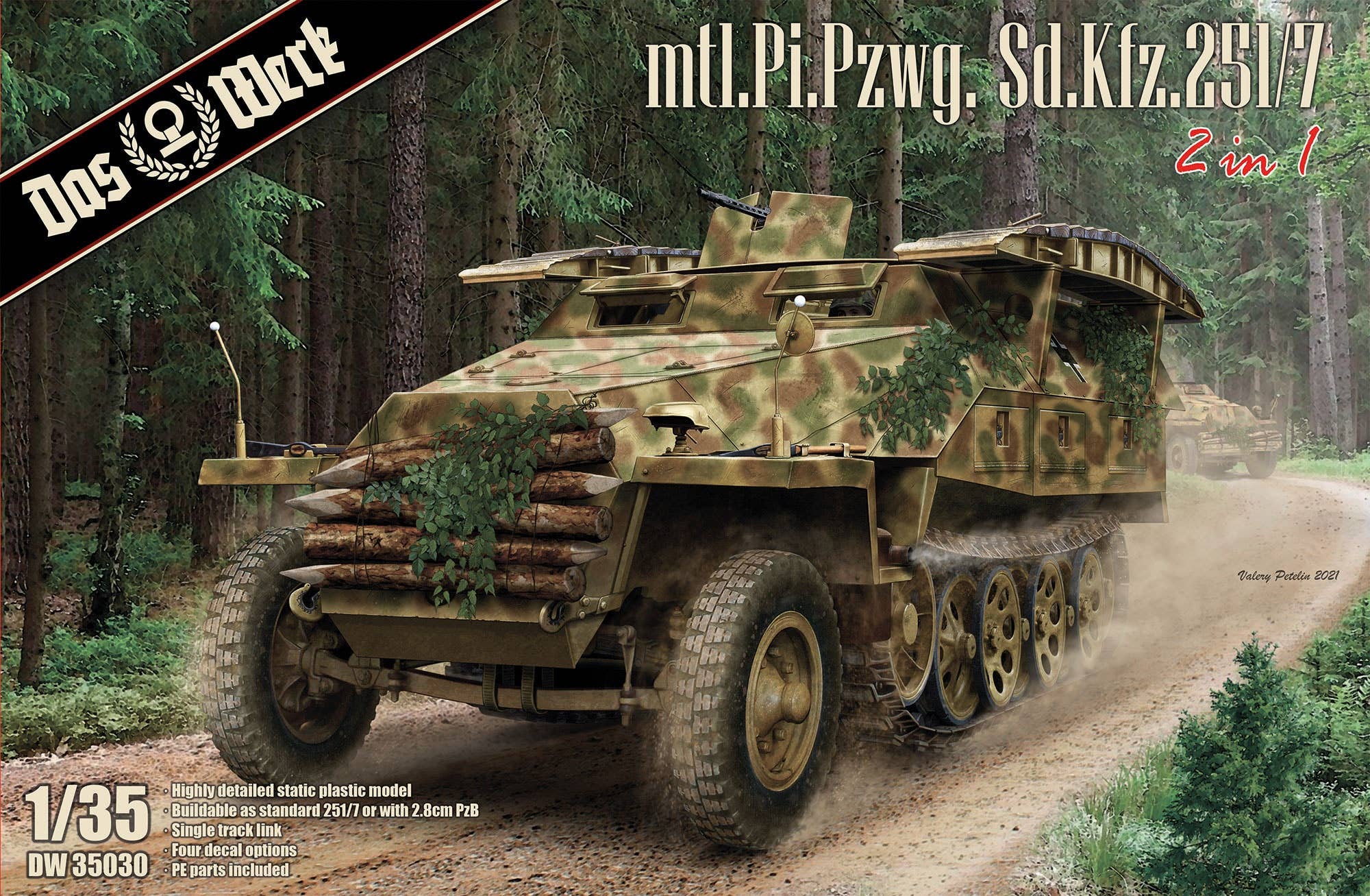 Das Werk 1/35 Mtl.Pi.Pzwg. Sd.Kfz.251/7 Ausf.D (2 in 1) | 4260191520701