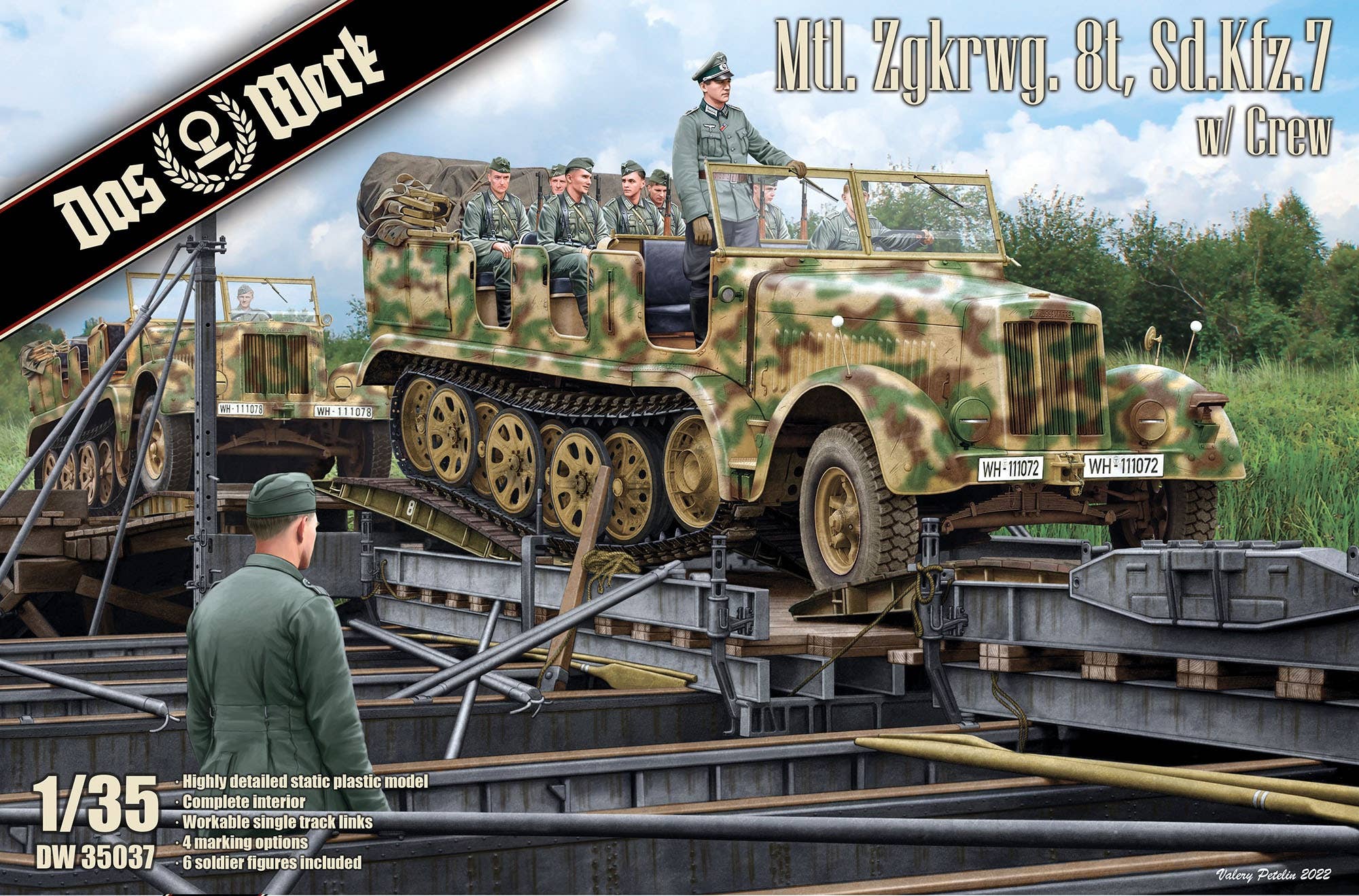 Das Werk 1/35 Sd.Kfz.7 - mtl. Zgkrwg. 8t w/Crew, Vehicle | 4260191520633