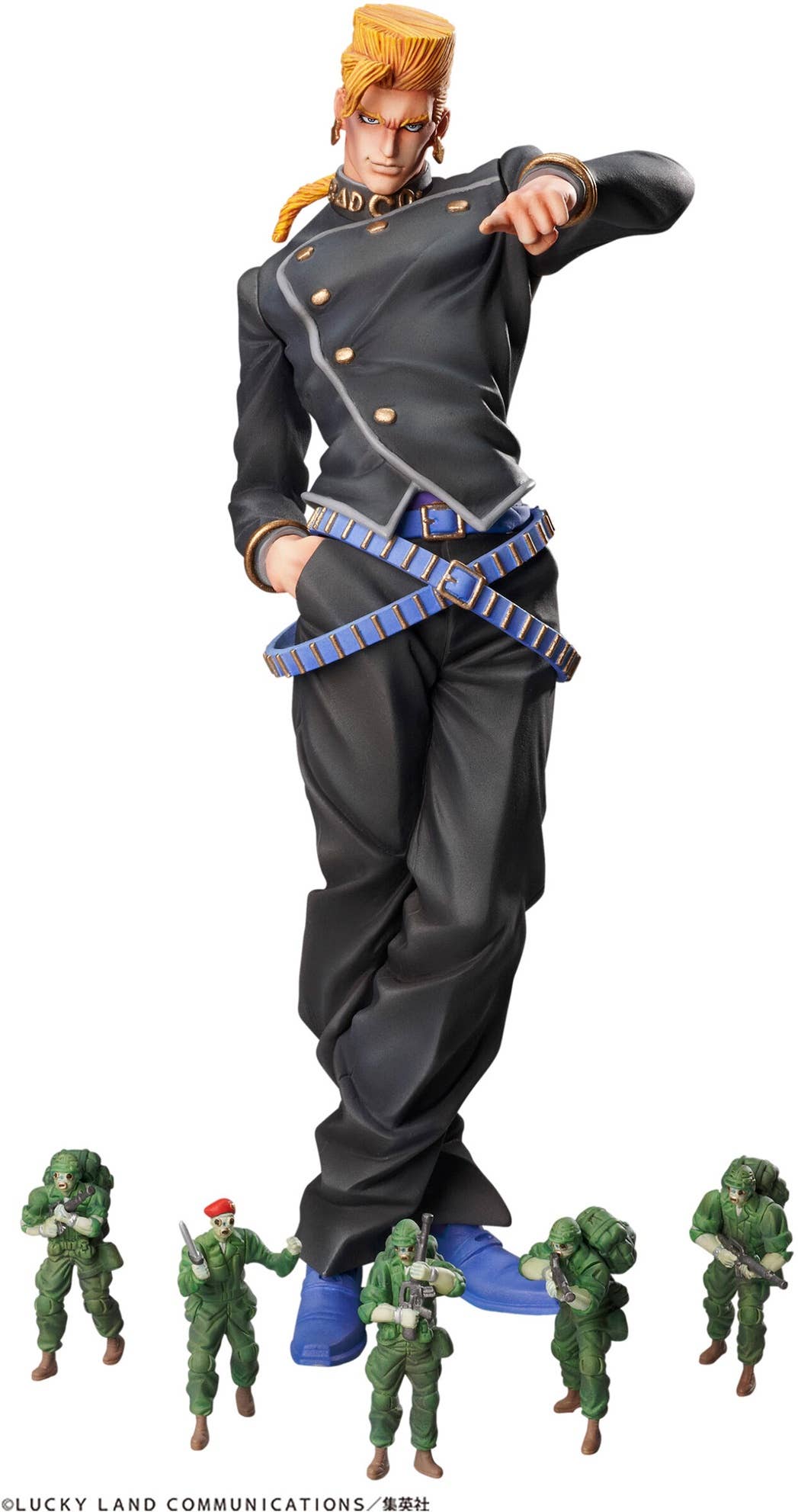 Medicos Entertainment Jojo's Bizarre Adventure Part 4 Diamond is Unbreakable Series Keicho Nijimura & Bad Company (Re-Run) Statue Legend Figure | 4570188442931