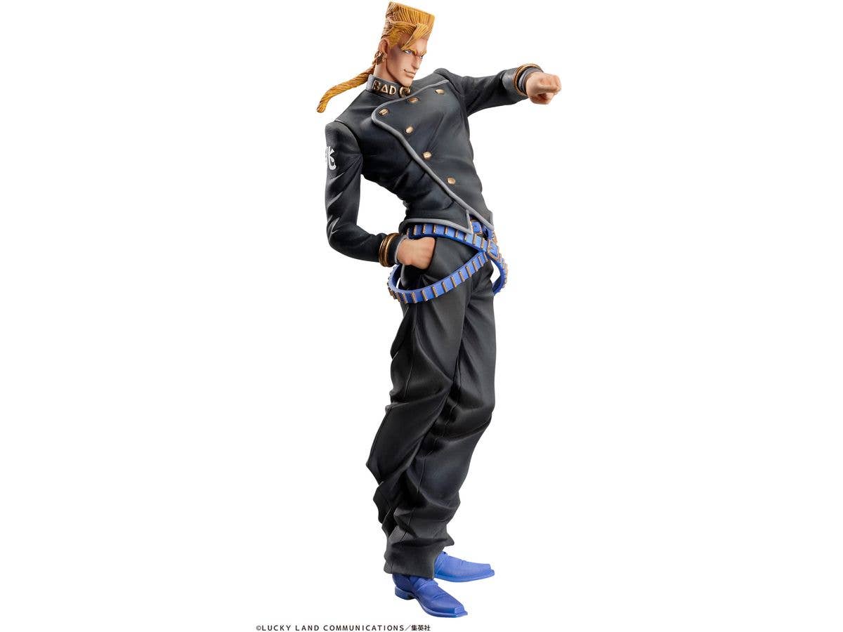 Medicos Entertainment Jojo's Bizarre Adventure Part 4 Diamond is Unbreakable Series Keicho Nijimura & Bad Company (Re-Run) Statue Legend Figure | 4570188442931