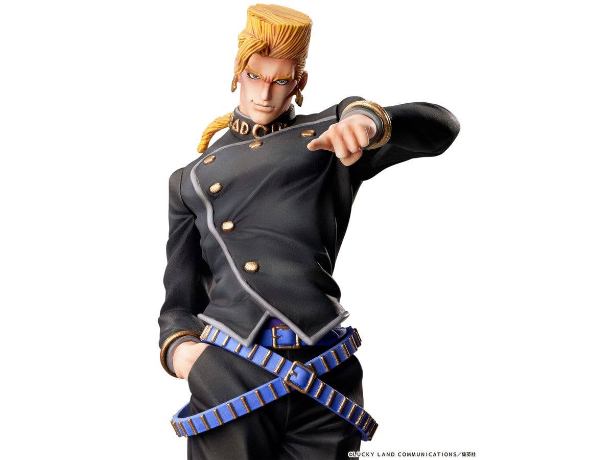 Medicos Entertainment Jojo's Bizarre Adventure Part 4 Diamond is Unbreakable Series Keicho Nijimura & Bad Company (Re-Run) Statue Legend Figure | 4570188442931