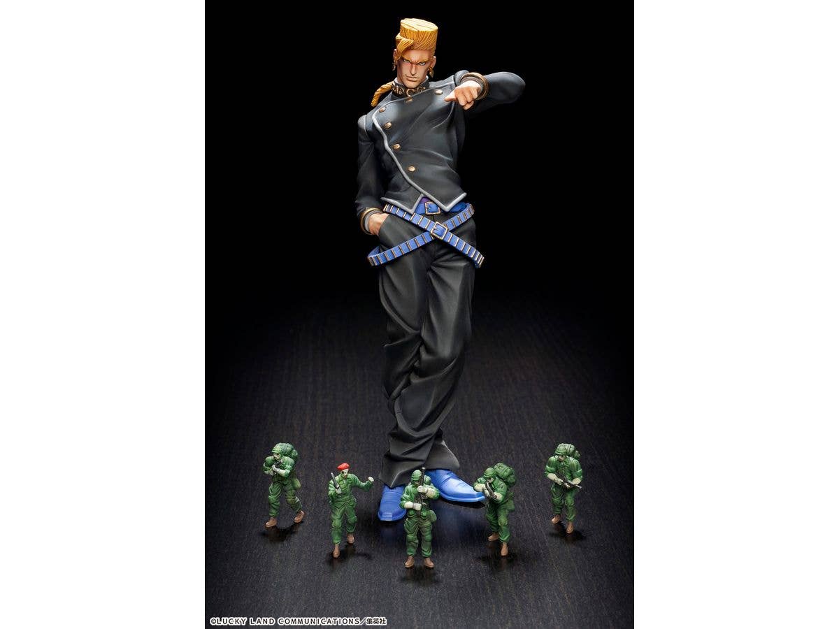 Medicos Entertainment Jojo's Bizarre Adventure Part 4 Diamond is Unbreakable Series Keicho Nijimura & Bad Company (Re-Run) Statue Legend Figure | 4570188442931