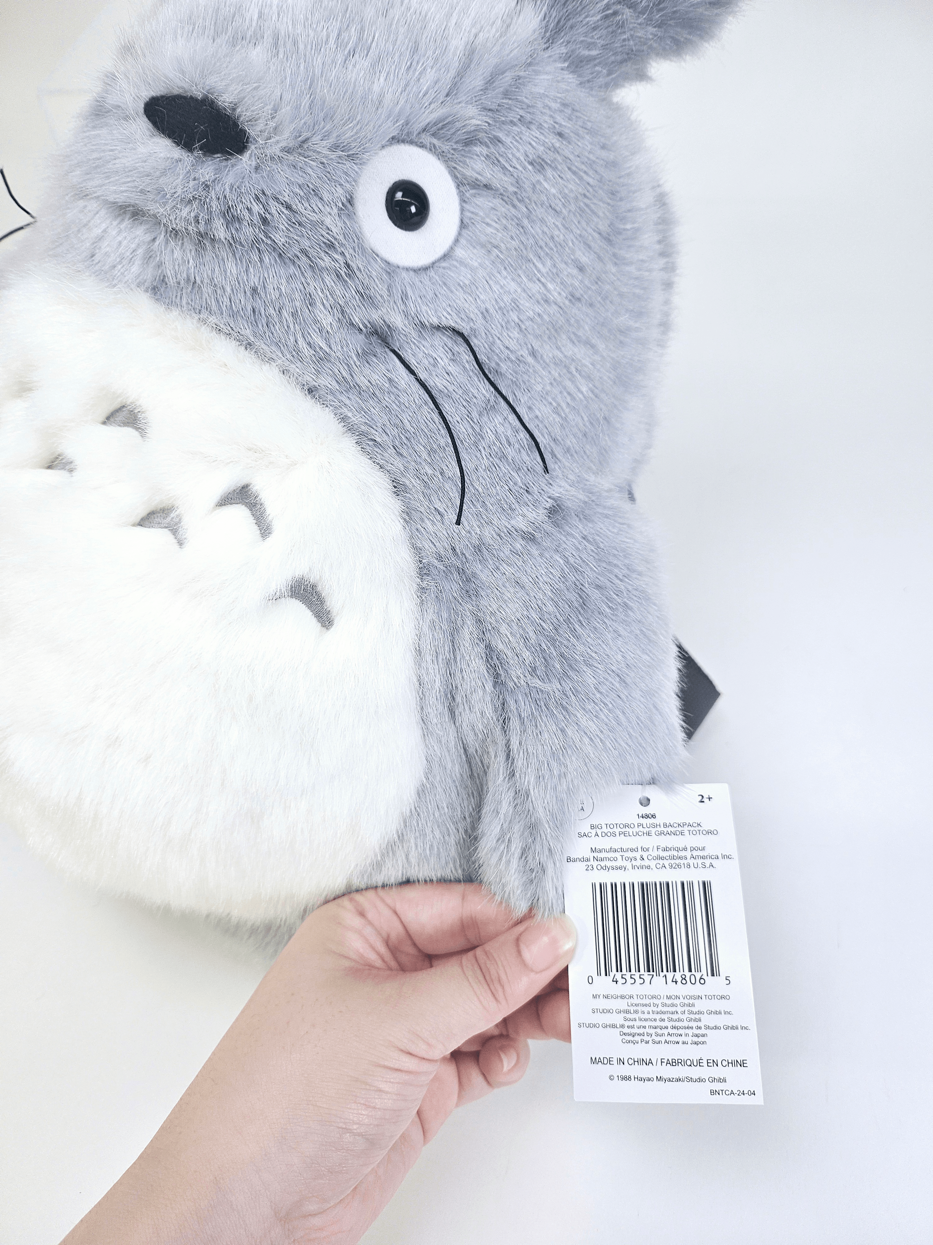 Gray Big Totoro Backpack "My Neighbor Totoro" | 045557148065