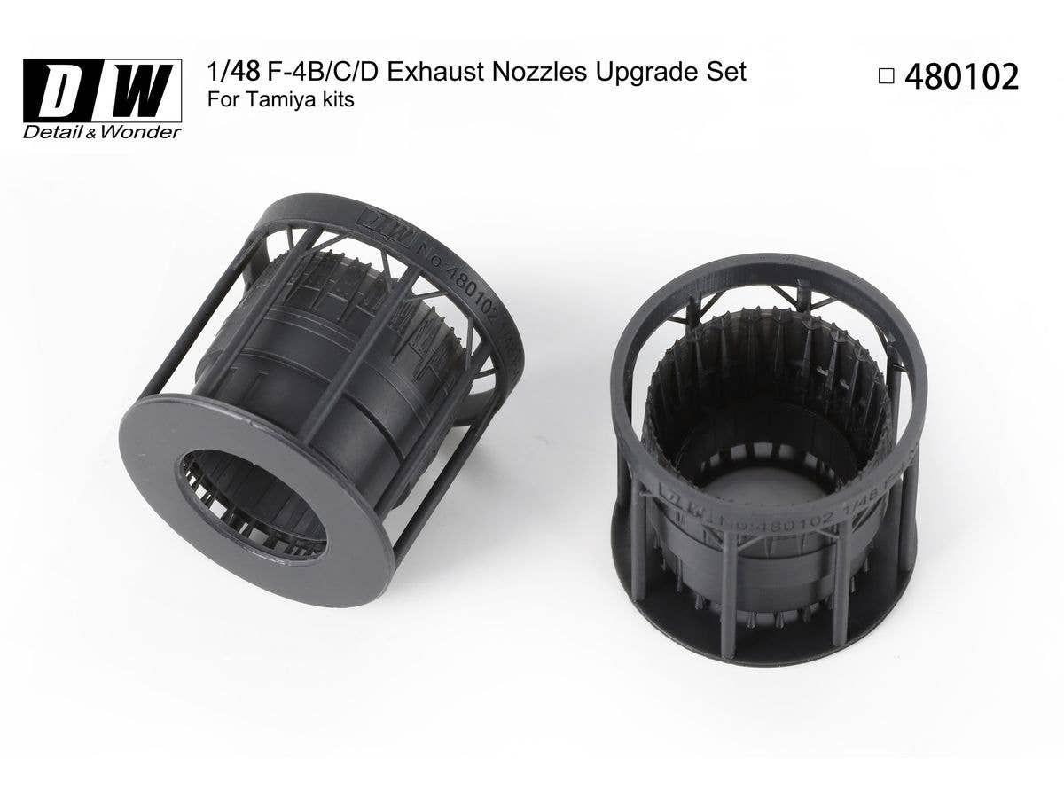 Detail & Wonder Studio 1/48 F-4B Exhaust Nozzles (early version)
for TAMIYA Kit | 4580702166298