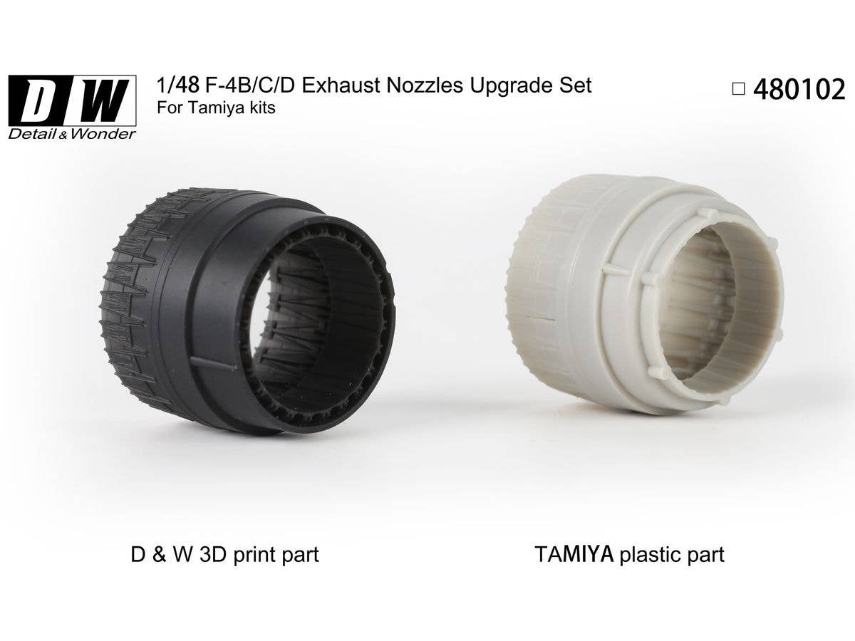 Detail & Wonder Studio 1/48 F-4B Exhaust Nozzles (early version)
for TAMIYA Kit | 4580702166298