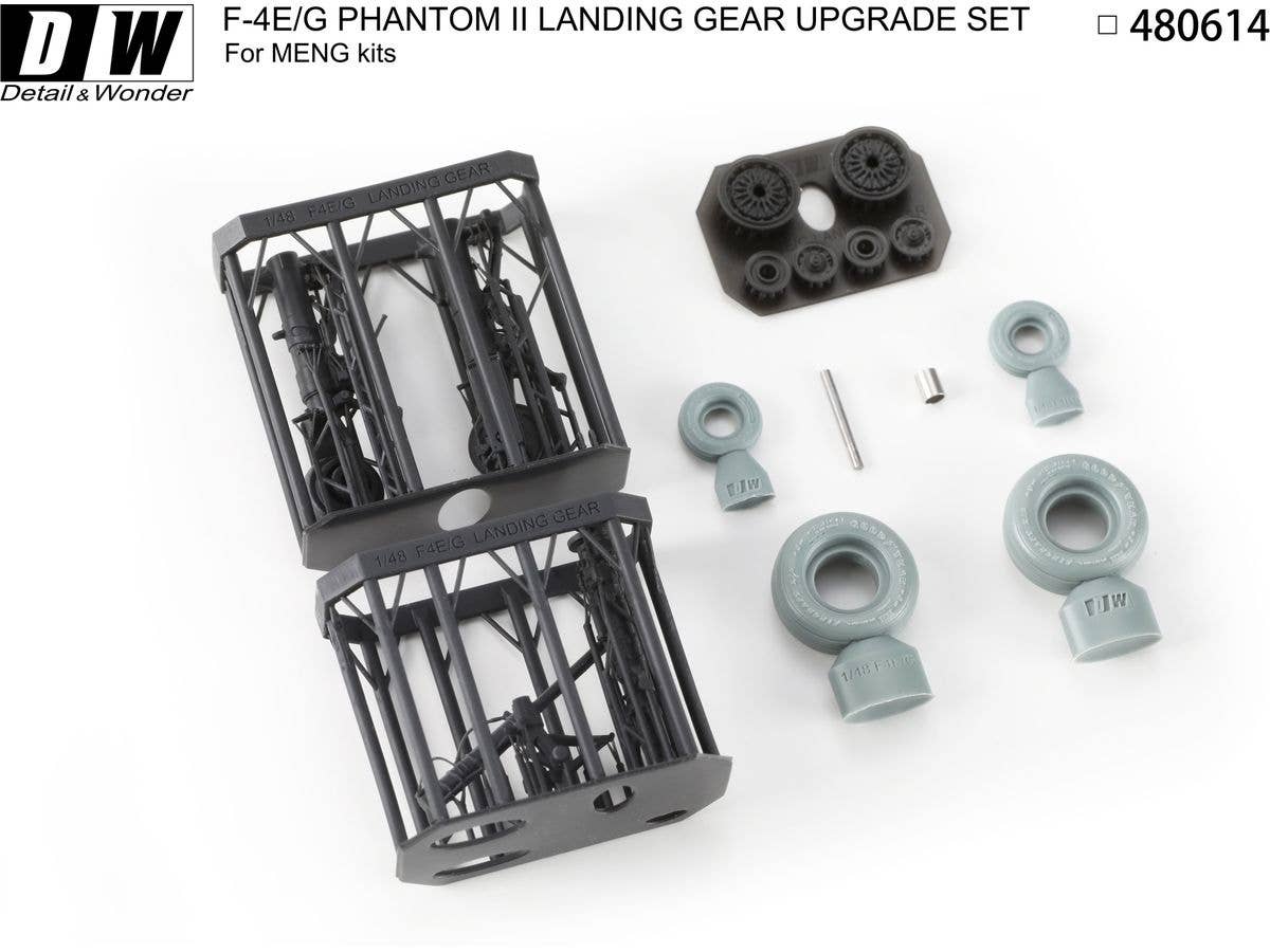 Detail & Wonder Studio 1/48 F-4E/G Landing Gear for MENG Kit | 4580702166304