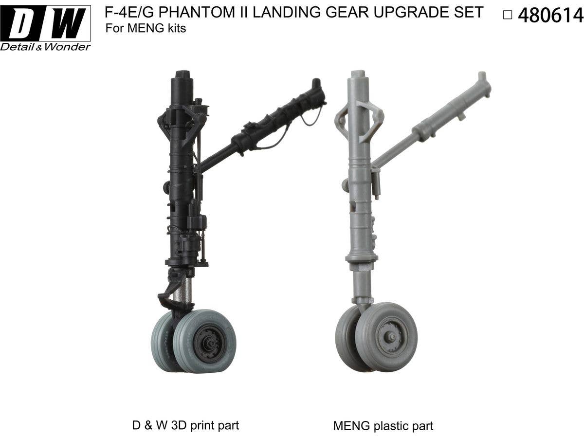 Detail & Wonder Studio 1/48 F-4E/G Landing Gear for MENG Kit | 4580702166304