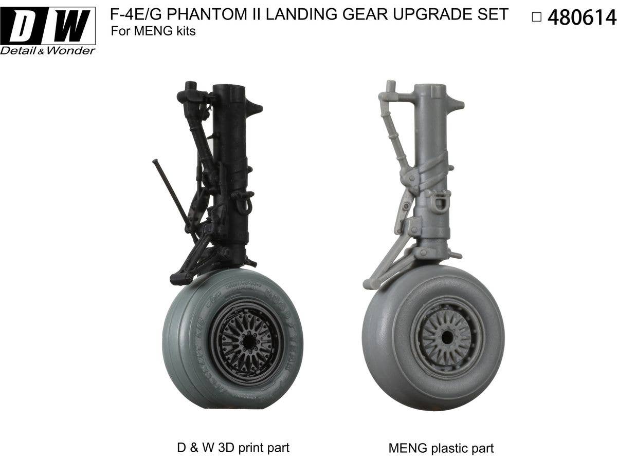 Detail & Wonder Studio 1/48 F-4E/G Landing Gear for MENG Kit | 4580702166304