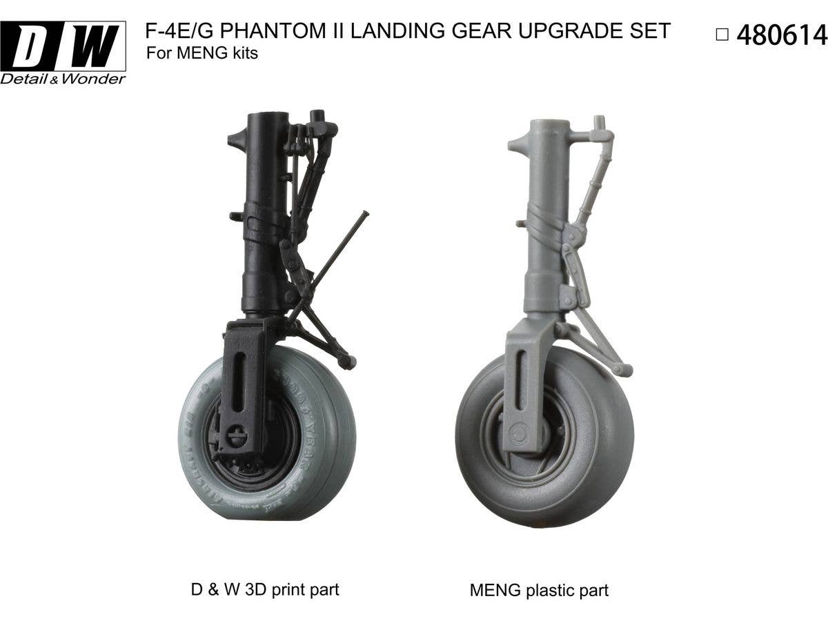 Detail & Wonder Studio 1/48 F-4E/G Landing Gear for MENG Kit | 4580702166304